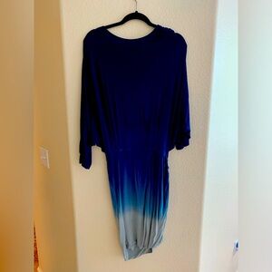 Young, Fabulous, and Broke Dress ombre navy blue dress